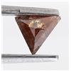 NATURAL ROSE CUT DIAMONDS Marrone Diamante Naturale 0.36CTS 4.8MM Triangolo Forma Brilliantcut per Regalo