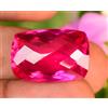 Gemsmyriad Naturale Rosso Rosa Rubellite Tormalina 30.60Ct Certificato Cuscino Dama Gemma