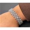 Bracciale da Donna in Ottone con file di Zirconi di ALTISSIMA QUALITA'