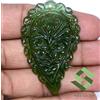SBI Gems 55X35 Mm Serpentina Naturale Intagliata A Mano 48.78 CTS Pietra Preziosa Sciolta