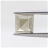 Sparkling Fancy Diamonds Diamante Naturale Sciolto Di Forma Quadrata Grigio Giallo 0.98tcw 5.8 Mm