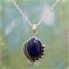 Meraviglioso Gemma Lapis Lazuli In Argento Sterling 925 Pendant S-384