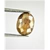 NATURAL ROSE CUT DIAMONDS Big Diamante Naturale Rosso Arancio Ovale Full Taglio 3.77tcw 11.4 X 8.0 X 5.8mm