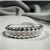 Bracciale Acciaio Donna mod. Rigido con zirconi diametro cm. 6,5
