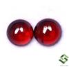 SBI Gems Naturale Granato Rosso Rotondo Cabochon Paio 6 MM 2.27 Cts Calibrata Loose Gemme