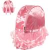 FOYTOKI Zaino da Danza in Nylon Rosa Grande Capacità, Design Semplice e Pratico per Uso Quotidiano e Fitness, per Ragazze e Ragazzi