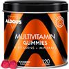 Aldous Bio Multivitaminico con 12 Vitamine e Minerali - 120 Caramelle Gommose Mora