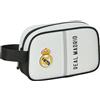 Safta Real Madrid 1ª attrezzatura 24/25 - Borsa per scuola per bambini, piccola, ideale per diverse età, comoda e versatile, qualità e resistenza, 22 x 8 x 13,5 cm, colore: bianco/grigio,
