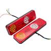 Riloer 2pcs 12V auto LED luci di coda, luci di arresto posteriori impermeabili luci di retromarcia luci di guida, universale per auto camion furgone rimorchio camion caravan