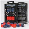 Q WORKSHOP stca01 - set 20 dadi d6 compact - crosshairs - cobalto/rosso