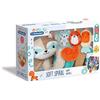 Clementoni 17320, Spirale Passeggino Happy Animals-Gioco per Passeggino, 100% Lavabile, Bambino 0-36 Mesi,
