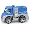 LENA - 04455 Truxx Emergenza Polizia Ufficiale Trasportatore Macchina Veicolo Giocattolo per 2+ Anni Bambini, Blu/Argento