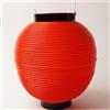 Lanterna giapponese Chochin Matsuri Festival rossa 24 cm x 22 cm poliestere p...