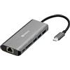 Sandberg usb-c dock hdmi+lan+sd+usb,100w