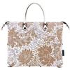 Gabs Borsa in pelle stampata Donna G3 Plus Tg.L Peonia Toni Beige