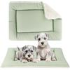 BVAGSS Cuscino per Cane Reversibile, Materassino per Cani Lavabile, Tappetino Letto Lavabile per Animali Domestici Adatto XH080 (60x45cm,Sage Green)