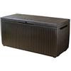 Keter Baule da Giardino Springwood in Resina Effetto Legno Marrone 123x53.5x57 cm