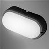 Vivida Plafoniera ip 65 in pvc Antracite Ovale 20w 4000k 1500 lm