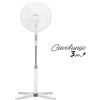 Westim Ventilatore a Piantana 40 cm Oscillante 3 Velocita Termoplastico Bianco