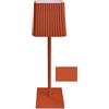 Rigamonti Lampada da Tavolo a led Mattone Senza Filo Dimmer Luce Calda Touch Ricarica usb