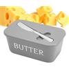 Generico Portaburro | Butter Keeper - Conserva Formaggi Ermetica con Coltello per Cucina Campeggio Ristorante Frigorifero