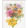 Lanarte Kit per ricamo a punto croce Lanarte "Butterfly favourite, Marjolein Bastin, tessuto contato", schema contato, 28x38cm