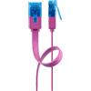Goobay 160x cavo patch piatto Goobay 96320 CAT 6A, U/UTP, magenta, 2 m - conduttori in rame (CU)