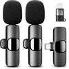 YRF Microfono Lavalier Wireless per iPhone Android iPad microfono Max Auto