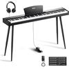 Eastar EUP-80 Pianoforte Digitale 88 Tastiera Velocità-Sensibili Chiave, Tastiera Pianoforte Elettrica Full-Size per Principianti, Tastiera Verticale Pianoforte Bundle Musica Stand, Pedale e Cuffie