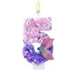 BOXOB Candele Compleanno Sirena, Candele Numeriche Rosa Viola Decorazioni Coda Sirena Cake Topper per Festa Matrimonio Anniversario (5)