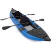 Kayak Gonfiabile 2 Posti in PVC, Canoa Gonfiabile Con 2 Pagaie Regolabili, Borsa