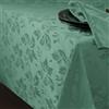 Romanstile Tovaglia Rettangolare Menta 140x240cm, Moderna in Jacquard Floreale, Resistente alle Macchie, Ideale per Tavoli Esterni, Pasti Primaverili, Feste di Pasqua e Celebrazioni Estive in Giardino