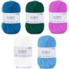 iEGrow Filato per uncinetto (50 g x 5 Colori), Lana Gomitoli a 5 fili, Filato per Maglieria e Uncinetto, Kit di Lana per Maglieria e Artigianato, Filato Acrilico Super Morbido per Principianti e Bambini 11