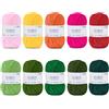 iEGrow Filato per uncinetto (50 g x 10 Colori), Lana Gomitoli a 5 fili, Filato per Maglieria e Uncinetto, Kit di Lana per Maglieria e Artigianato, Filato Acrilico Super Morbido per Principianti e Bambini 13