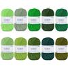 iEGrow Filato per uncinetto (50 g x 10 Colori), Lana Gomitoli a 5 fili, Filato per Maglieria e Uncinetto, Kit di Lana per Maglieria e Artigianato, Filato Acrilico Super Morbido per Principianti e Bambini 02