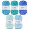 iEGrow Filato per uncinetto (50 g x 5 Colori), Lana Gomitoli a 5 fili, Filato per Maglieria e Uncinetto, Kit di Lana per Maglieria e Artigianato, Filato Acrilico Super Morbido per Principianti e Bambini 02