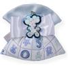 Creazioni per Enzo Sacchetto Bomboniera Baby Letterina Celeste 14x13 cm Portaconfetti Cf 10 pz