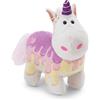 NICI 61904 Sweety Rainbow Unicorno di peluche morbido, tenero pupazzo per coccole e giochi, per adulti e bambini, 13 cm, bianco