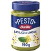 Barilla Pesto con Basilico e Limone, Senza Glutine, Sugo Pronto per Pasta Gustoso e Fresco, 190 g