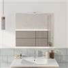 DEGHI Specchio 70x90 cm reversibile con luce led da 30 cm inclusa - Raoled