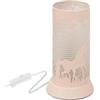 DEGHI Lampada d'appoggio 21h cm in metallo rosa con unicorno - Kids