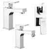 JACUZZI - RUBINETTERIA Set di miscelatori Jacuzzi - Rubinetteria lavabo + bidet + incasso doccia con deviatore Tanka