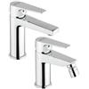 JACUZZI - RUBINETTERIA Coppia di miscelatori Jacuzzi - Rubinetteria Inca lavabo e bidet per piletta click clack