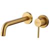 JACUZZI - RUBINETTERIA Miscelatore lavabo a muro canna 19 cm oro Gun di Jacuzzi - Rubinetteria
