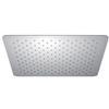 JACUZZI - RUBINETTERIA Soffione Jacuzzi - Rubinetteria 25x25 cm in acciaio inox anticalcare attacco universale