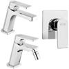 JACUZZI - RUBINETTERIA Set di miscelatori Jacuzzi - Rubinetteria Plaza lavabo + bidet + incasso doccia a una uscita