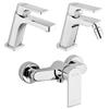 JACUZZI - RUBINETTERIA Set miscelatori Jacuzzi - Rubinetteria Plaza bidet lavabo + esterno doccia arredo bagno moderno