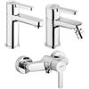 JACUZZI - RUBINETTERIA Set miscelatori Jacuzzi - Rubinetteria Flag bidet lavabo e esterno doccia per piletta