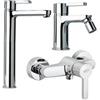 JACUZZI - RUBINETTERIA Set di miscelatori per lavabo canna alta bidet e esterno doccia Jacuzzi - Rubinetteria Flag