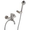 JACUZZI - RUBINETTERIA Miscelatore esterno vasca con doccino in ottone satinato - Gun di Jacuzzi - Rubinetteria